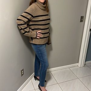 Romeo & Juliet Cowl Neck Striped Sweater